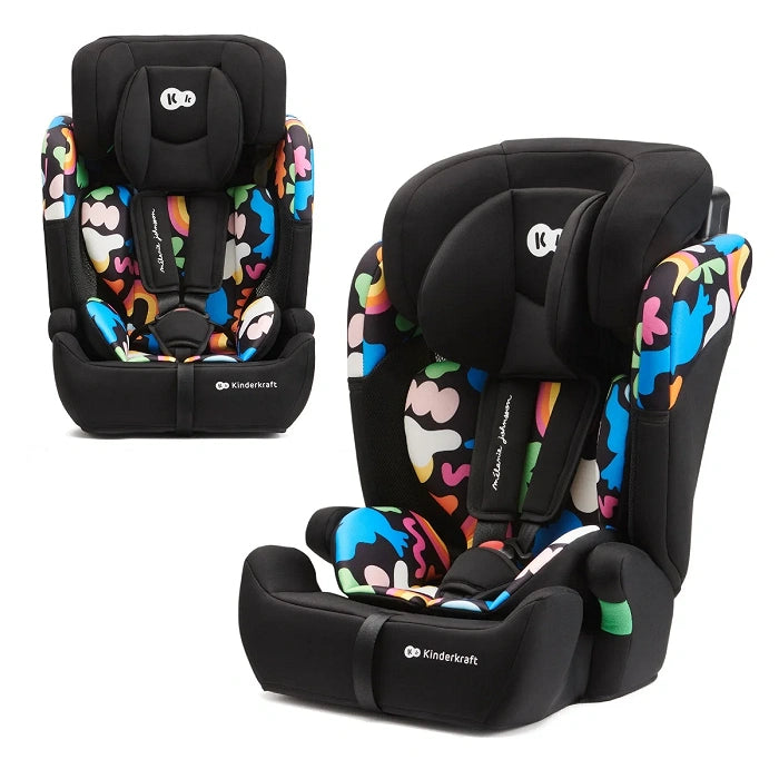 Kinderkraft Fotelik samochodowy COMFORT UP i-Size happy shapes